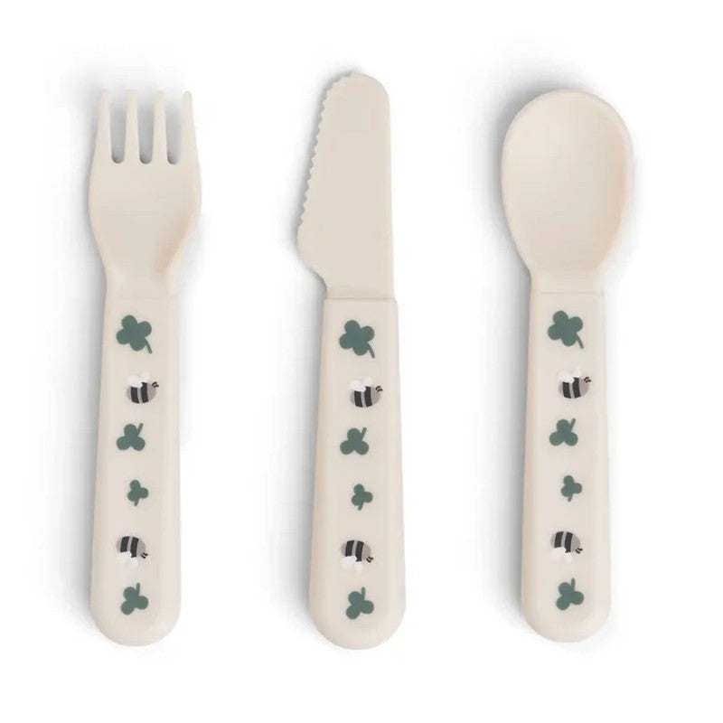 Done by Deer - Foodie cutlery set Tiny farm Sand - DBD1156769