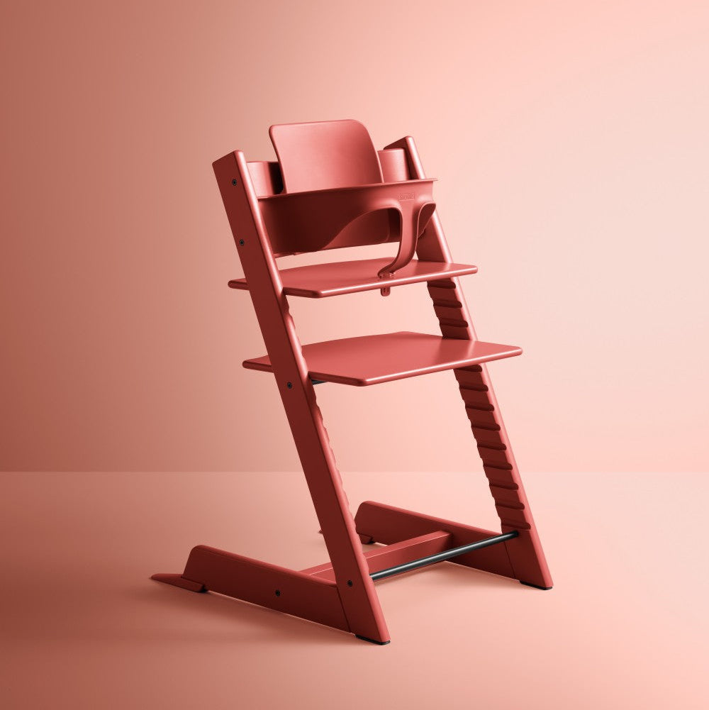 Stokke - Tripp Trapp® High Chair (Beech)Warm Red