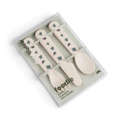 Done by Deer - Foodie cutlery set Tiny farm Sand