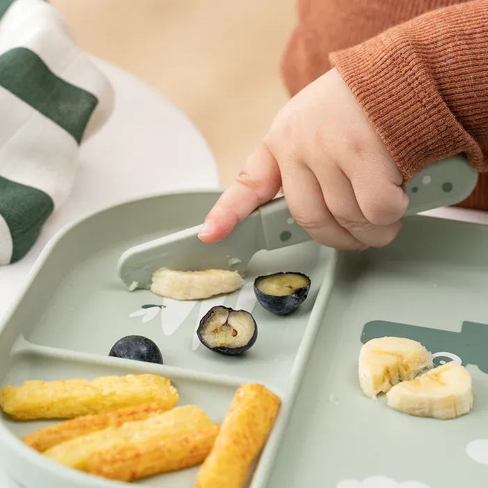 Done By Deer - Foodie cutlery set Happy dots (Green)