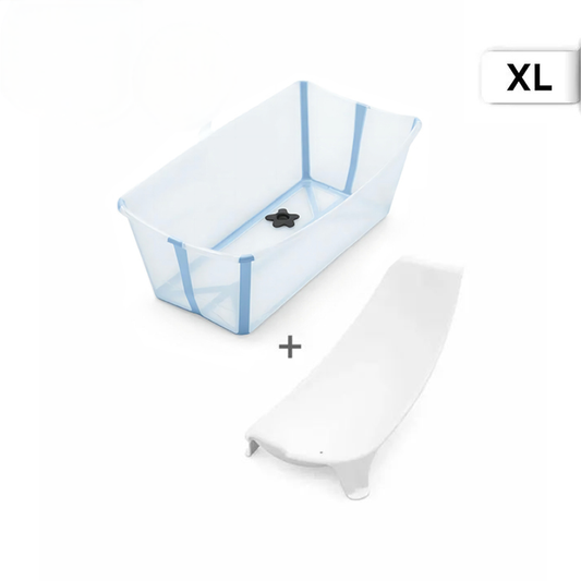 Stokke - Flexi Bath® Bundle Tub with Newborn Support XL (Ocean Blue, Gift Box)