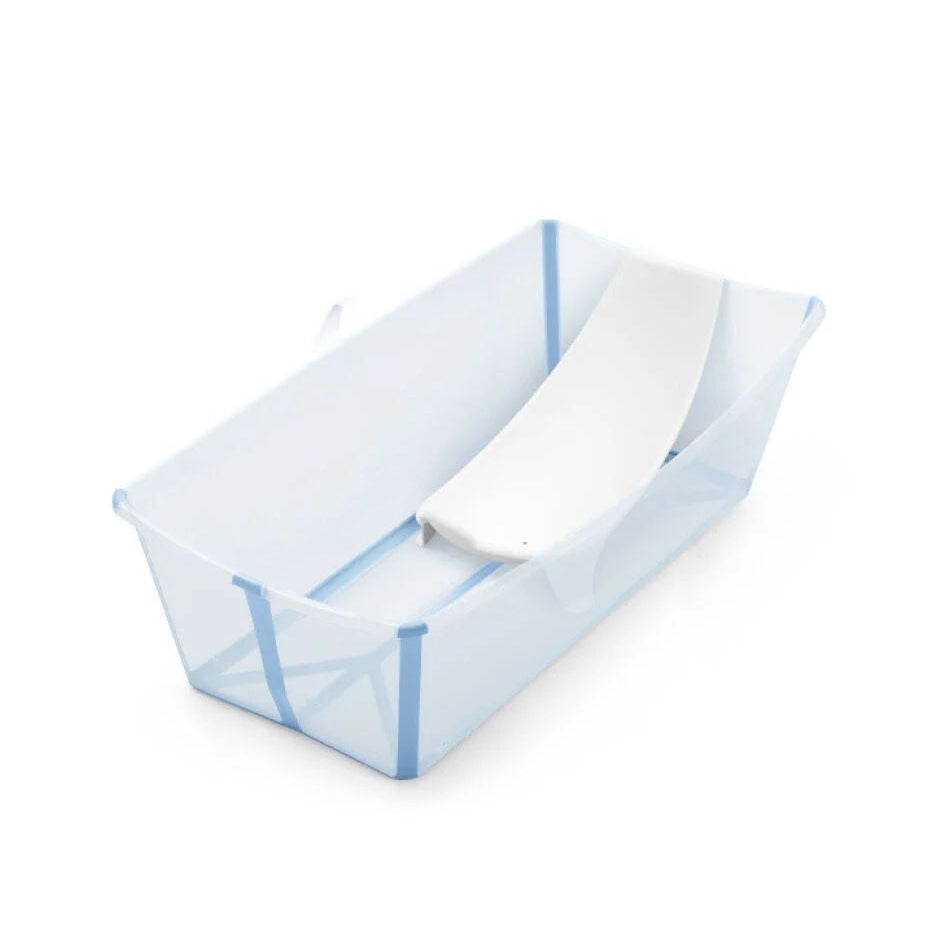 Stokke - Flexi Bath® Bundle Tub with Newborn Support XL (Ocean Blue, Gift Box)