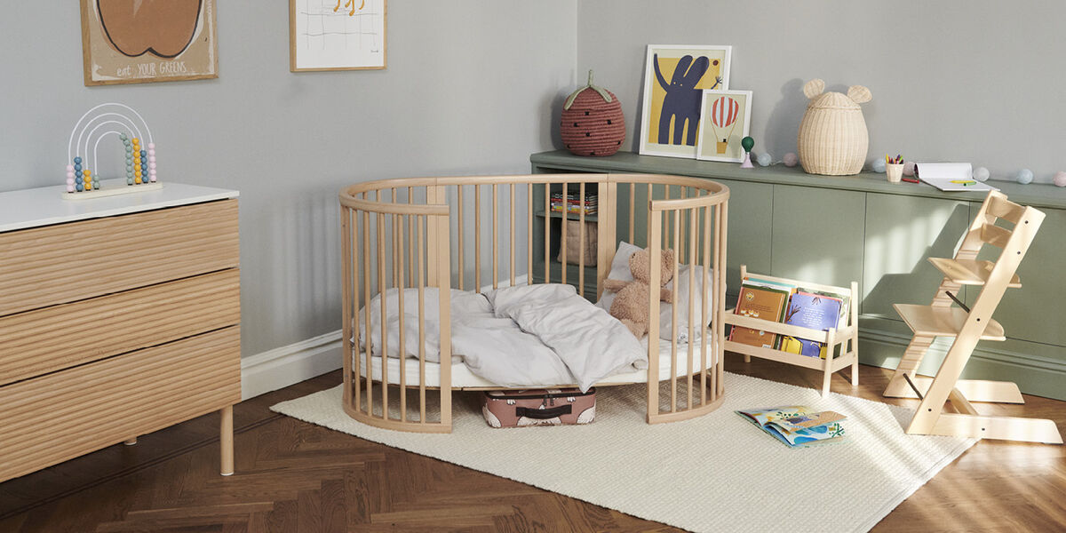 Stokke - Sleepi™ V3 Bed Fitted Sheet (Fans Grey)