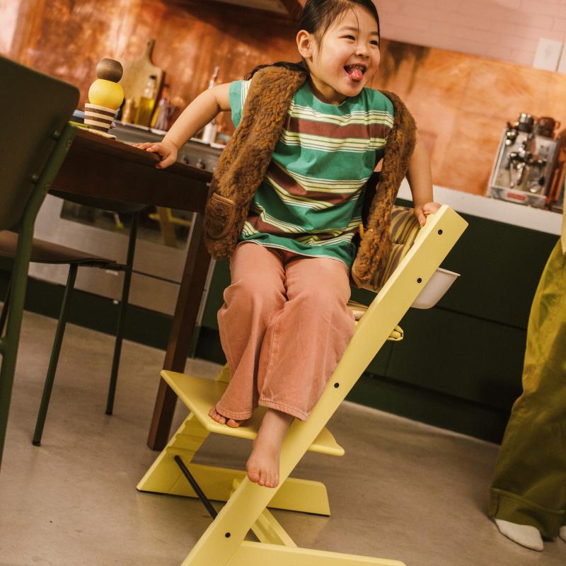 Stokke - Tripp Trapp® High Chair (Beech)Lemon Yellow