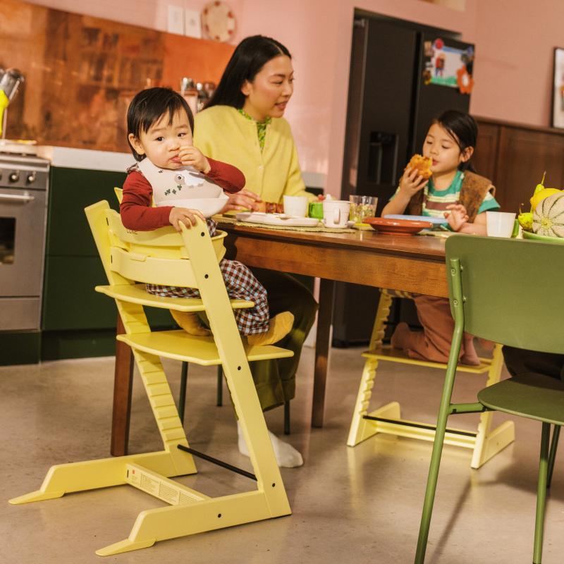 Stokke - Tripp Trapp® High Chair (Beech)Lemon Yellow