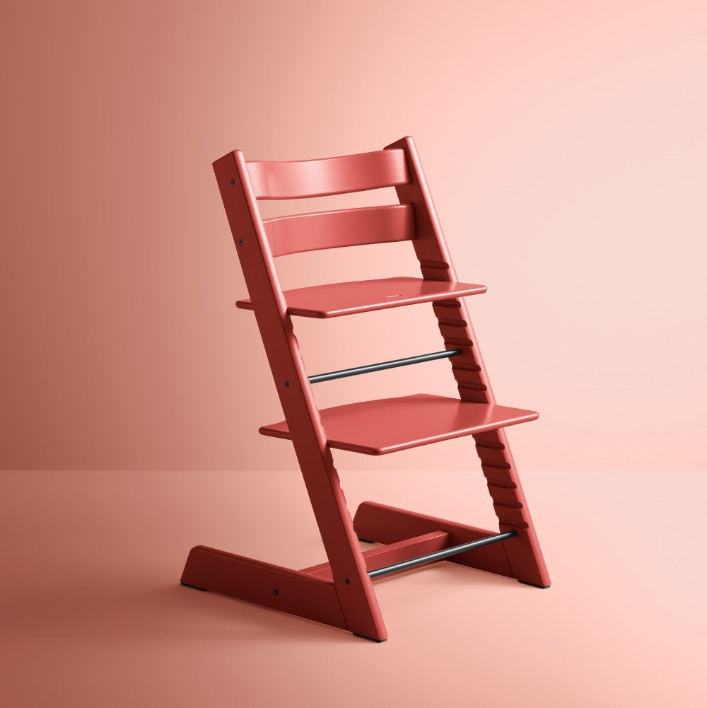 Stokke - Tripp Trapp® High Chair (Beech)Warm Red