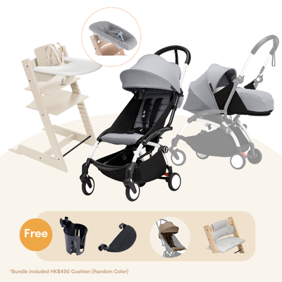 Stokke - TT＆YOYO³ Newborn Bundle (Beech, for 0-36 months)