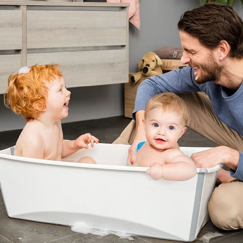 Stokke - Flexi Bath® Bundle Tub with Newborn Support XL (Ocean Blue, Gift Box)